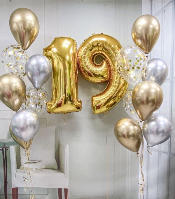 Сет з куль "Золоті 19"